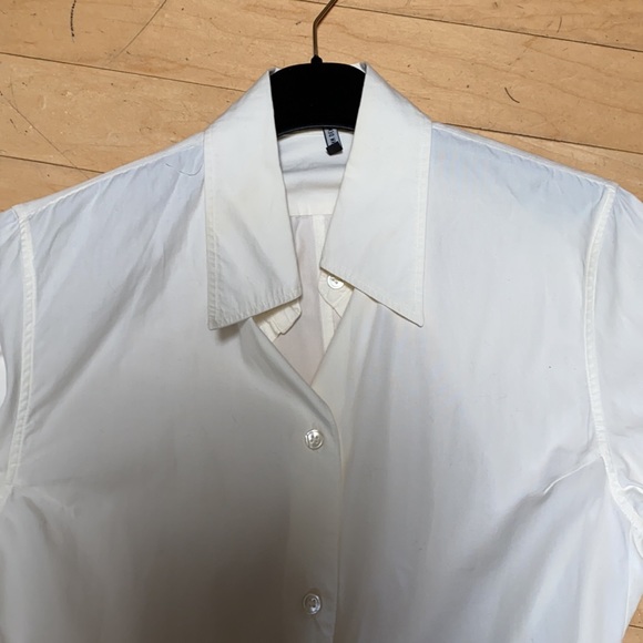 COPY - Ann Demuelemeester white shirt with self t… - Picture 8 of 13